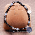 Handmade Personalized Multilayer Alloy Pendant Bead Bracelet